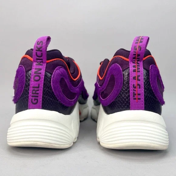 Reebok Mens 11 GOK Daytona DMX Shoes Chalk Pigment Purple Running Sneaker FV6077
